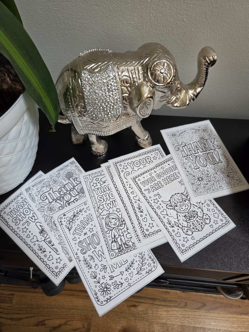 Thank You Coloring Stickers 50ct - 4x6 Size - Picture 2 of 2
